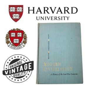 Vintage 1950s A History of the Last Five Centuries Hardcover By Harvard